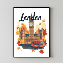 London Wall Art – Travel Poster of Big Ben, United Kingdom Decor, England Gift & Birthday Presen