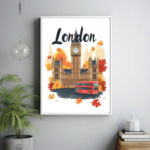 London Wall Art – Travel Poster of Big Ben, United Kingdom Decor, England Gift & Birthday Presen