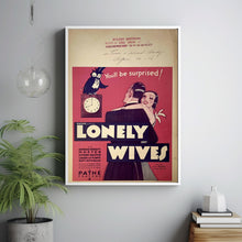 Lonely Wives 1931Poster Art Print Movie Posters Gift for Movie lovers