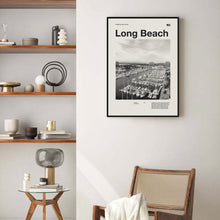Long Beach City Art Print  Long Beach Poster  Long Beach Wall Art  Mid Century Poster  Travel Print Art  California 1667893844