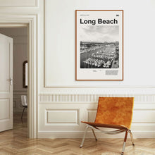 Long Beach City Art Print  Long Beach Poster  Long Beach Wall Art  Mid Century Poster  Travel Print Art  California 1667893844