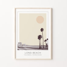 Long Beach Poster Print, Long Beach Travel Poster, Long Beach Minimalistic Wall Art, Long Beach, California, United States 1882438487