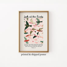 Look At the Birds Poster Christian Bible Verse Wall Art 1881363157 9855