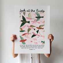 Look At the Birds Poster Christian Bible Verse Wall Art 1881363157 9855