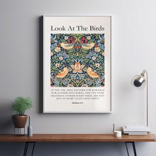 Look At the Birds, William Morris Prints, Bible Verse Wall Art, Christian Wall Art