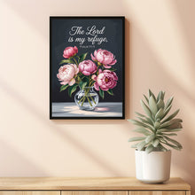 Lord is My Refuge Scripture Art Print, Christian Wall Art  Bible Verse, Gallery Wall Print, Quote 2