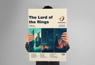 Lord of the Rings Poster - Digital Download - Printable Art - Wall Art - Mid Century Modern Poster - Wall Decor - Movie Poster - Digital Art 1304744253