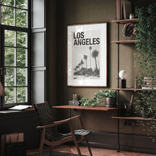 Los Angeles Art Print  Los Angeles Poster  Los Angeles Wall Art  Mid Century Poster  Travel Print Art  California 1689800479