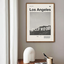 Los Angeles City Art Print  Los Angeles Poster  Los Angeles Wall Art  Mid Century Poster  Travel Print Art  California 1560898168