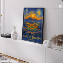 Los Angeles Dodger Stadium Poster, Baseball Champions, Dodger Stadium Print,Modern Baseball Wall Art Home Decor, Sports Bedroom Posters