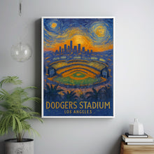 Los Angeles Dodger Stadium Poster, Baseball Champions, Dodger Stadium Print,Modern Baseball Wall Art Home Decor, Sports Bedroom Posters