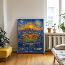 Los Angeles Dodger Stadium Poster, Baseball Champions, Dodger Stadium Print,Modern Baseball Wall Art Home Decor, Sports Bedroom Posters