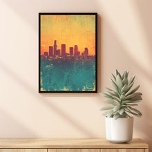 Los Angeles Poster, Los Angeles Fire Poster, Wall Art