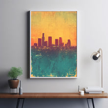Los Angeles Poster, Los Angeles Fire Poster, Wall Art