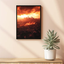 Los Angeles Poster, Los Angeles Fire Poster, Wall Art 4