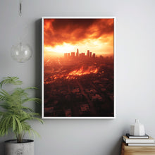 Los Angeles Poster, Los Angeles Fire Poster, Wall Art 4