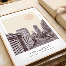 Louisville Poster Print, Louisville Travel Poster, Louisville Minimalistic Wall Art, Louisville, Kentucky, United States 1868248506