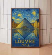 Louvre Paris Travel Print Wall Art, Louvre Paris France Travel Poster, Museum Travel Poster, Traveler Home Décor, Traveler Gift