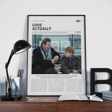 Love Actually, Richard Curtis, Retro Movie Poster, Custom Movie Poster Print 4421165543