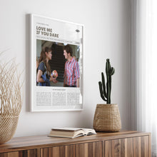 Love Me If You Dare, Yann Samuell, Retro Movie Poster, Custom Movie Poster Print 4421165407