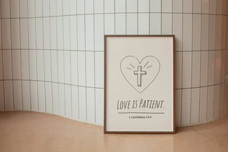 Love is Patient Wall Print, Spiritual Art, Christian Poster, Bible Verse, Digital Download Print, Wall Decor, Printable Art, Christian Gift 1651636812