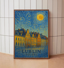 Lublin Poster Print, Lublin Travel Poster, Lublin Van Gogh Style Wall Art, Lublin, Poland1