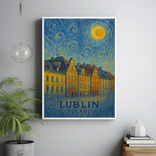 Lublin Poster Print, Lublin Travel Poster, Lublin Van Gogh Style Wall Art, Lublin, Poland1