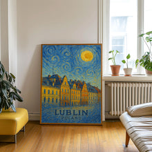 Lublin Poster Print, Lublin Travel Poster, Lublin Van Gogh Style Wall Art, Lublin, Poland1