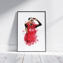 Luis Diaz - 202425 - Home Kit - Football Poster - Football Print 1813314455