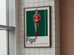 Luis Figo Poster, Portuguese Football Legend Sport Poster 1582058206