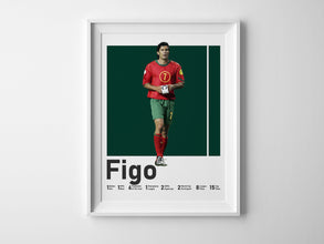 Luis Figo Poster, Portuguese Football Legend Sport Poster 1582058206