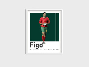 Luis Figo Poster, Portuguese Football Legend Sport Poster 1582058206