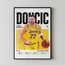 Luka Doncic #77 Poster Luka Magic Basketball Wall Art