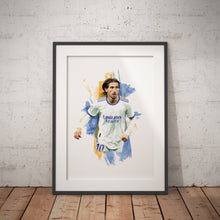 Luka Modric Football Art Print Vibrant Sports Poster ( Download) 1672216722