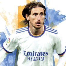 Luka Modric Football Art Print Vibrant Sports Poster ( Download) 1672216722