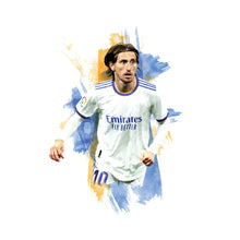 Luka Modric Football Art Print Vibrant Sports Poster ( Download) 1672216722