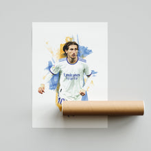 Luka Modric Football Art Print Vibrant Sports Poster ( Download) 1672216722
