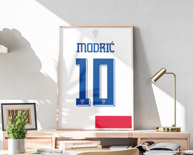 Luka Modric Jersey Print Croatia National Team Poster Sport Poster 1738000158