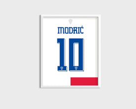 Luka Modric Jersey Print Croatia National Team Poster Sport Poster 1738000158