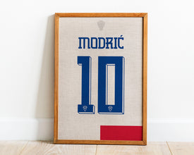 Luka Modric Jersey Print Croatia National Team Poster Sport Poster 1738000158