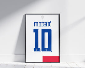 Luka Modric Jersey Print Croatia National Team Poster Sport Poster 1738000158