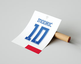 Luka Modric Jersey Print Croatia National Team Poster Sport Poster 1738000158