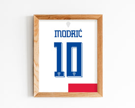 Luka Modric Jersey Print Croatia National Team Poster Sport Poster 1738000158