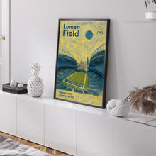 Lumen Field Poster, Seahawks Poster, Minimalist, Helvetica, Mid-Century Modern, Football Art, Football Stadium Poster, Seattle Seahawks Art (2)