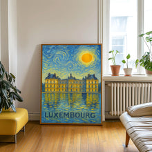 Luxembourg Poster Print, Luxembourg Travel Poster, Luxembourg Van Gogh Style Wall Art, Luxembourg, Luxembourg