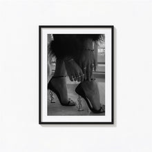 Luxury Fashion Print, Woman High Heels Black and White Wall Art, Vintage Print, Photography Prints, Museum Quality Photo Art Print 4341702811