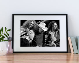 Lynyrd Skynyrd Concert Poster, Allen Collins, Ronnie Van Zant, Gary Rossington, Black and White, Printable Retro Wall Art, Digital Download 1762745307