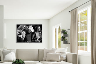 Lynyrd Skynyrd Concert Poster, Allen Collins, Ronnie Van Zant, Gary Rossington, Black and White, Printable Retro Wall Art, Digital Download 1762745307