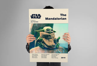 MANDALORIAN POSTER - Star Wars Poster - Mid Century Modern Poster - Minimalist Art Poster - Digital Art - Printable Art - Mandalorian Art 1338094667