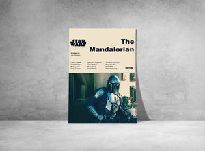 MANDALORIAN POSTER - Star Wars Poster - Mid Century Modern Poster - Minimalist Art Poster - Digital Art - Printable Art - Mandalorian Art 1323917573